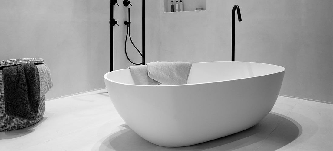 modern bathtub