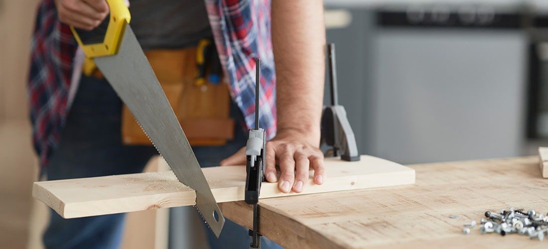 Panel Saw cutting wood