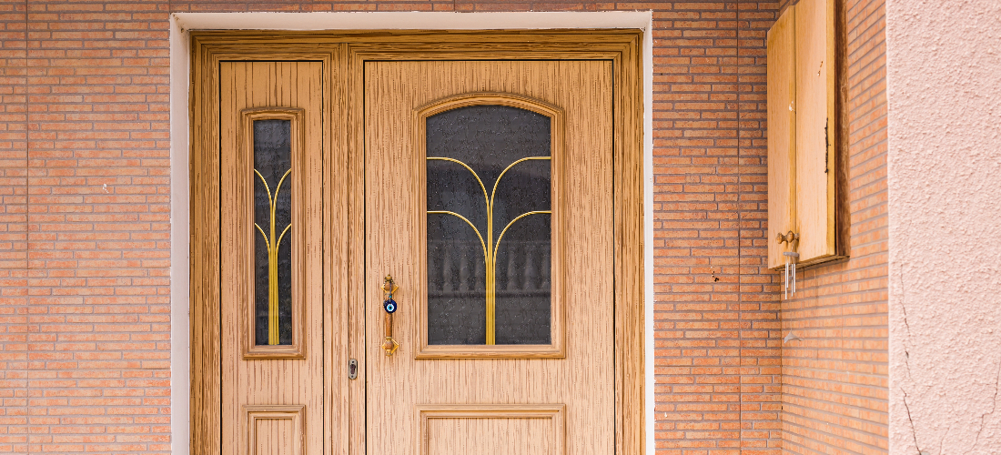 wooden front door