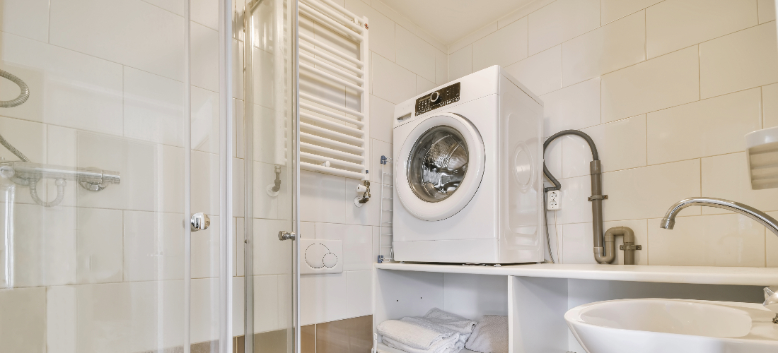 bathroom with towel radiator