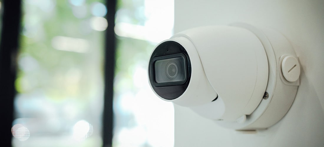 Internal CCTV security camera.