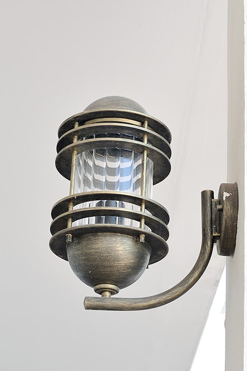 Industrial wall light.